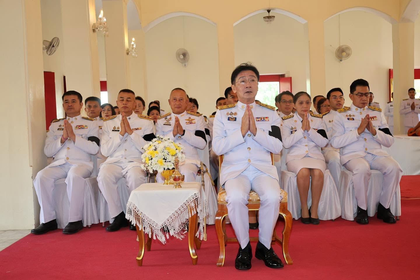 title - ส.ป.ก.ยโสธร ร่วมพิธีเจริญพระพุทธมนต์และทำบุญตักบาตรถวายพระกุศล เนื่องในโอกาสฉลองพระชนมายุ 99 พรรษา  สมเด็จพระอริยวงศาคตญาณ สมเด็จพระสังฆราช สกลมหาสังฆปริณายก